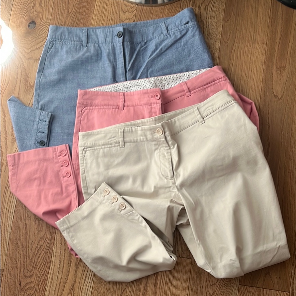 Three Talbots Ankle & Cropped Pants for $49
